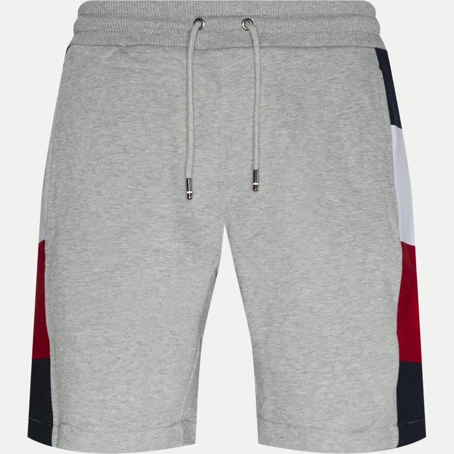FLAG RIB INSERT SWEATSHORT - Flag Rib Insert Sweatshort - Shorts - Regular - GRÅ - 1