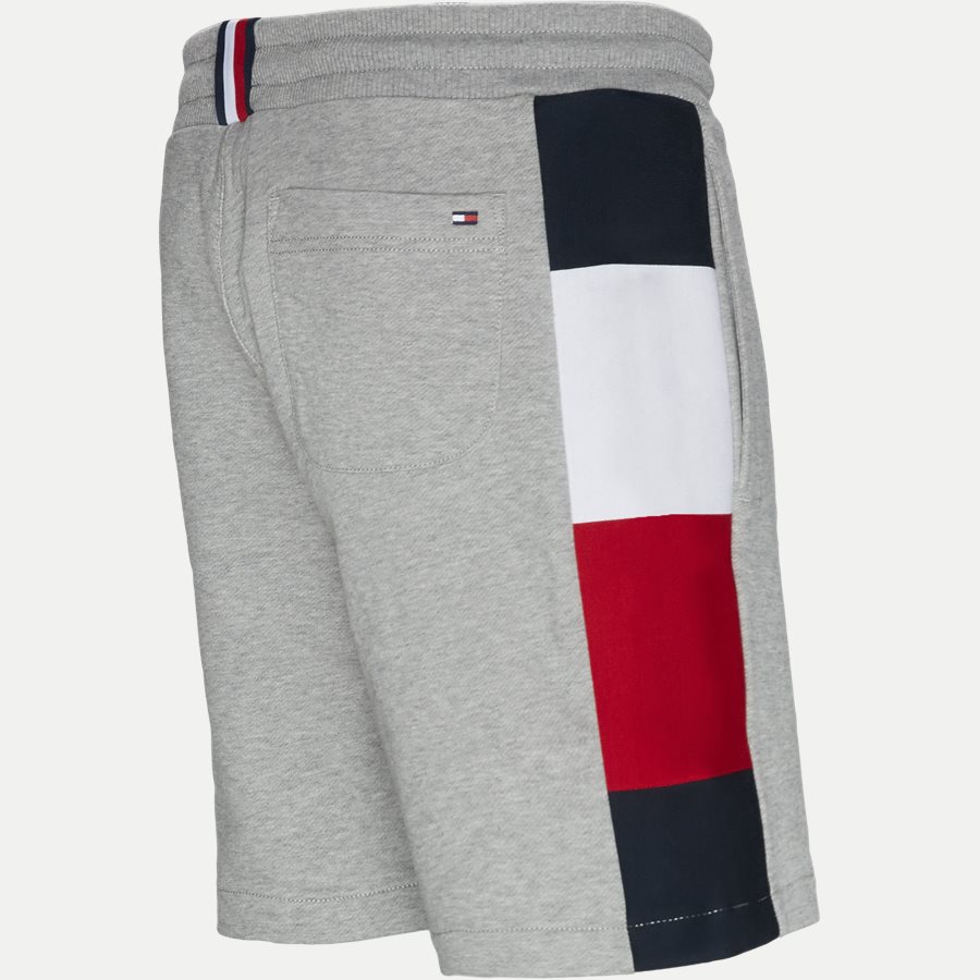 FLAG RIB INSERT SWEATSHORT - Flag Rib Insert Sweatshort - Shorts - Regular - GRÅ - 3