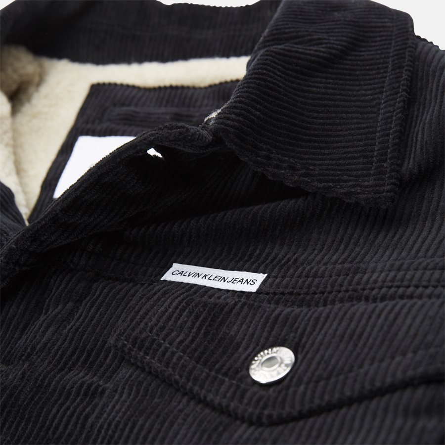 J30J309817 CORDUROY TRUCKER JACKET - jacket - Jakker - Regular fit - BLACK - 6