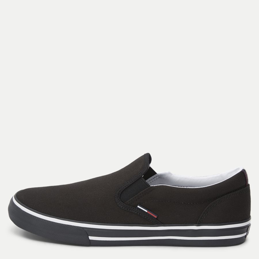 0002 EM0EM0 - Textile Slip On Sneaker - Sko - SORT - 1