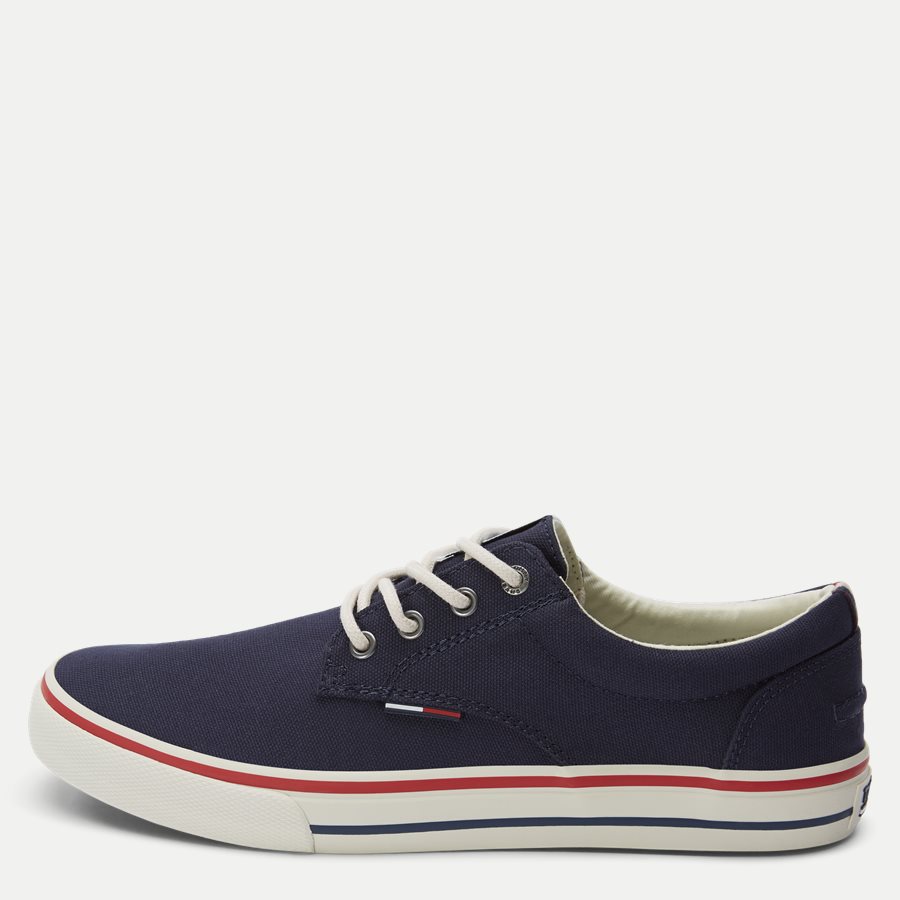 0001 EM0EM0 - Tommy Jeans Textile Sneaker - Sko - NAVY - 1