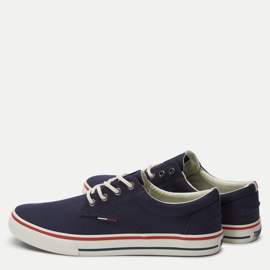 0001 EM0EM0 - Tommy Jeans Textile Sneaker - Sko - NAVY - 3