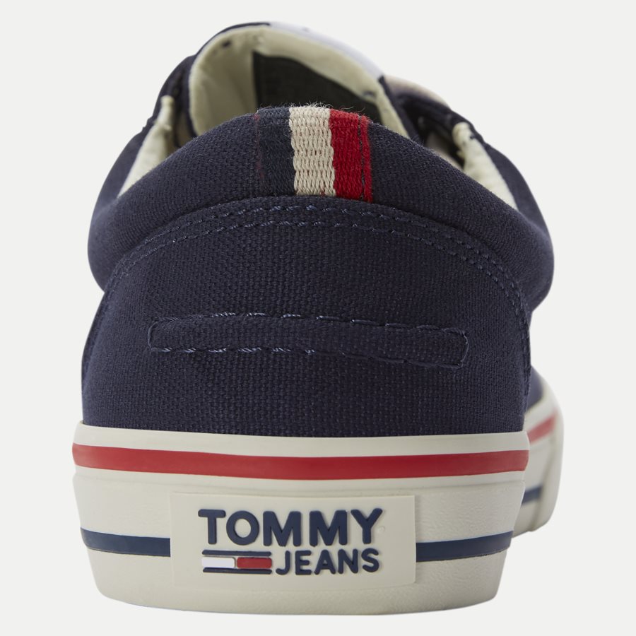 0001 EM0EM0 - Tommy Jeans Textile Sneaker - Sko - NAVY - 7