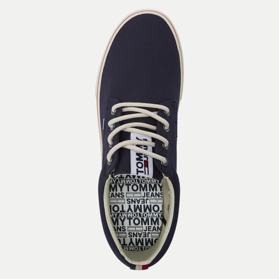 0001 EM0EM0 - Tommy Jeans Textile Sneaker - Sko - NAVY - 8