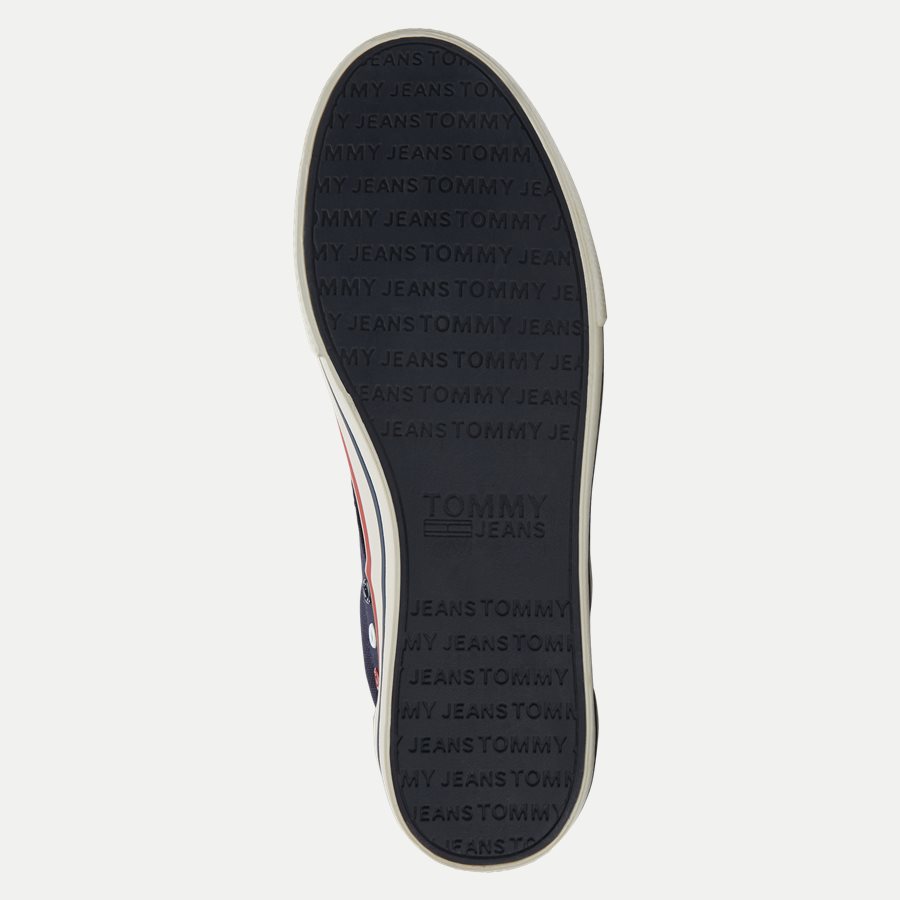 0001 EM0EM0 - Tommy Jeans Textile Sneaker - Sko - NAVY - 9