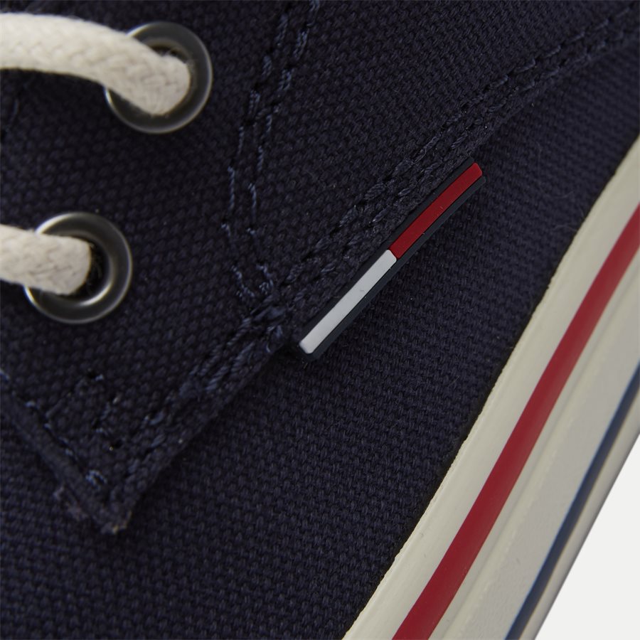 0001 EM0EM0 - Tommy Jeans Textile Sneaker - Sko - NAVY - 11