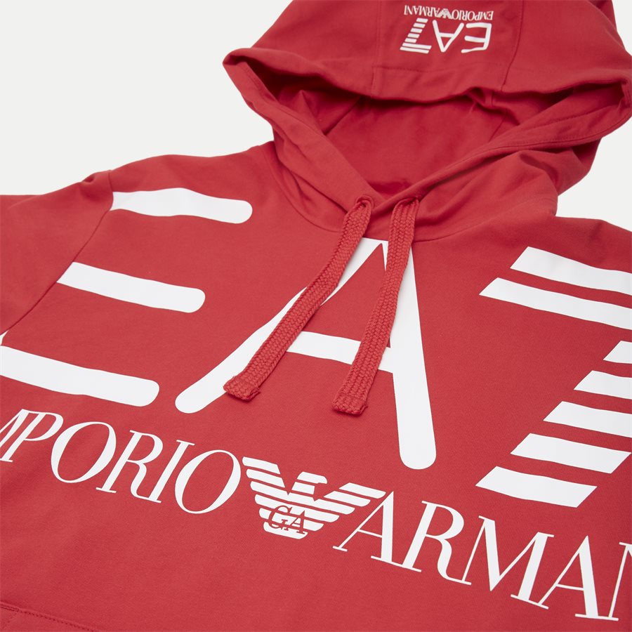 PJ05Z-3GPM16 - Logo Hoodie - Sweatshirts - Regular - RØD - 3
