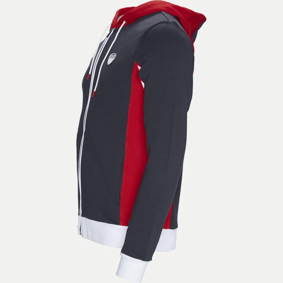 PJ11Z-3GPM85 - Full Zip Sweatshirt Med Hætte - Sweatshirts - Regular - NAVY - 3