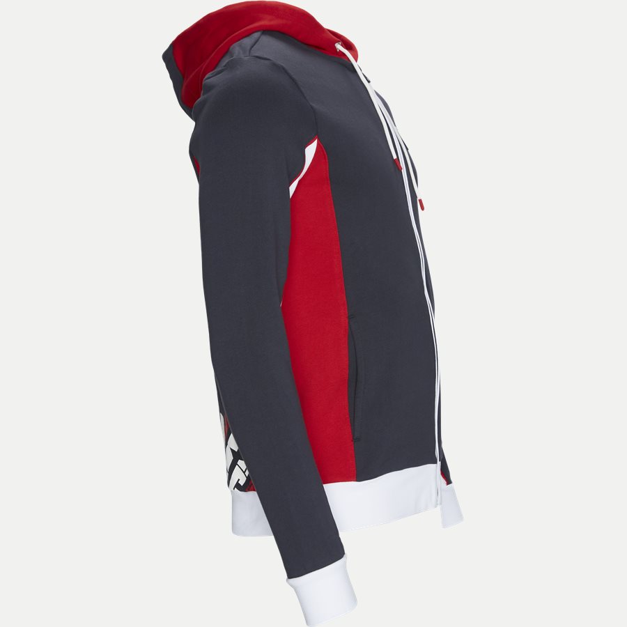 PJ11Z-3GPM85 - Full Zip Sweatshirt Med Hætte - Sweatshirts - Regular - NAVY - 4