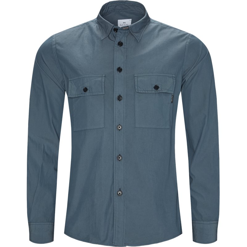 PS by Paul Smith Casual fit 157T A20251 Skjorter Grey/blue Billede af PS by Paul Smith Casual fit 157T A20251 Skjorter Grey/blue