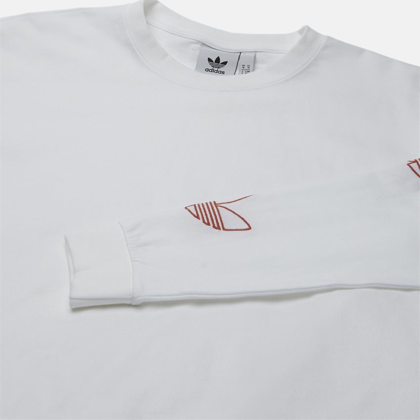Adidas Originals T-shirts LS TREFOIL DV315 HVID