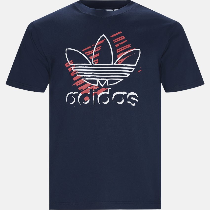 Adidas Originals T-shirts TREFOIL ART DV328 NAVY