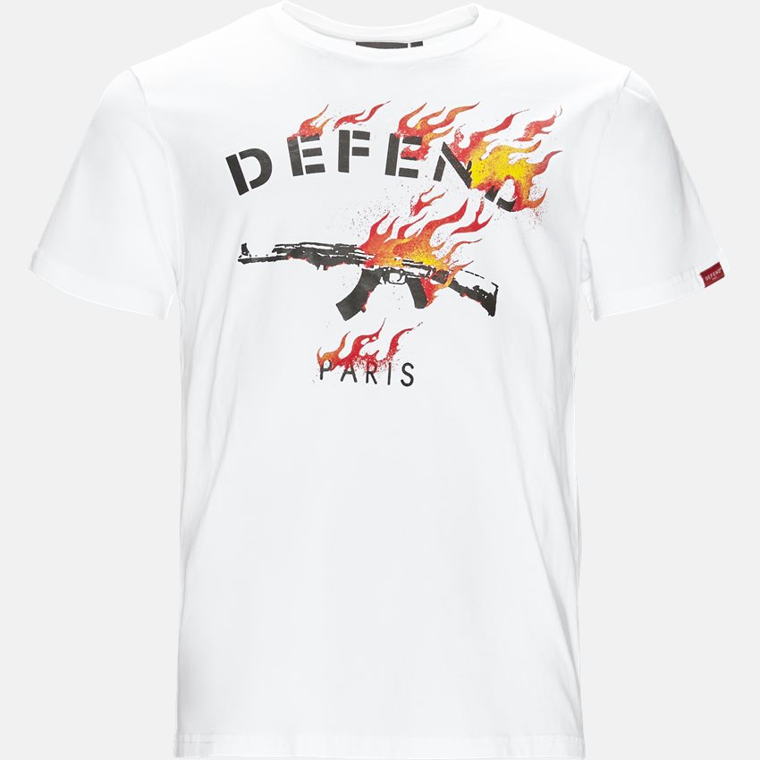 Defend Paris T-shirts FIRE TEE HVID