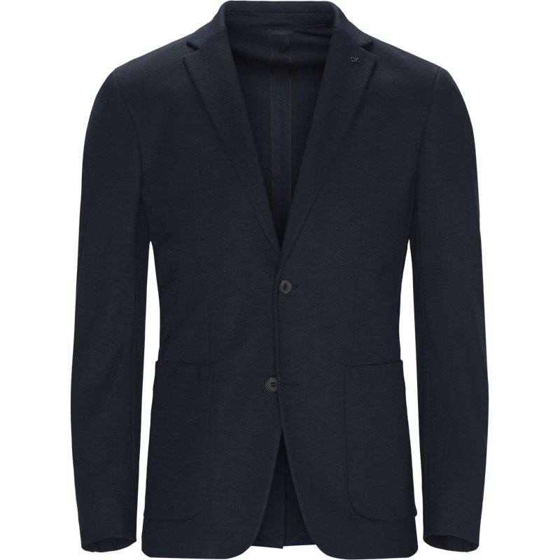 Calvin Klein Fitted body K10K103428 UNCONSTRUCTED Blazer Navy Billede af Calvin Klein Fitted body K10K103428 UNCONSTRUCTED Blazer Navy