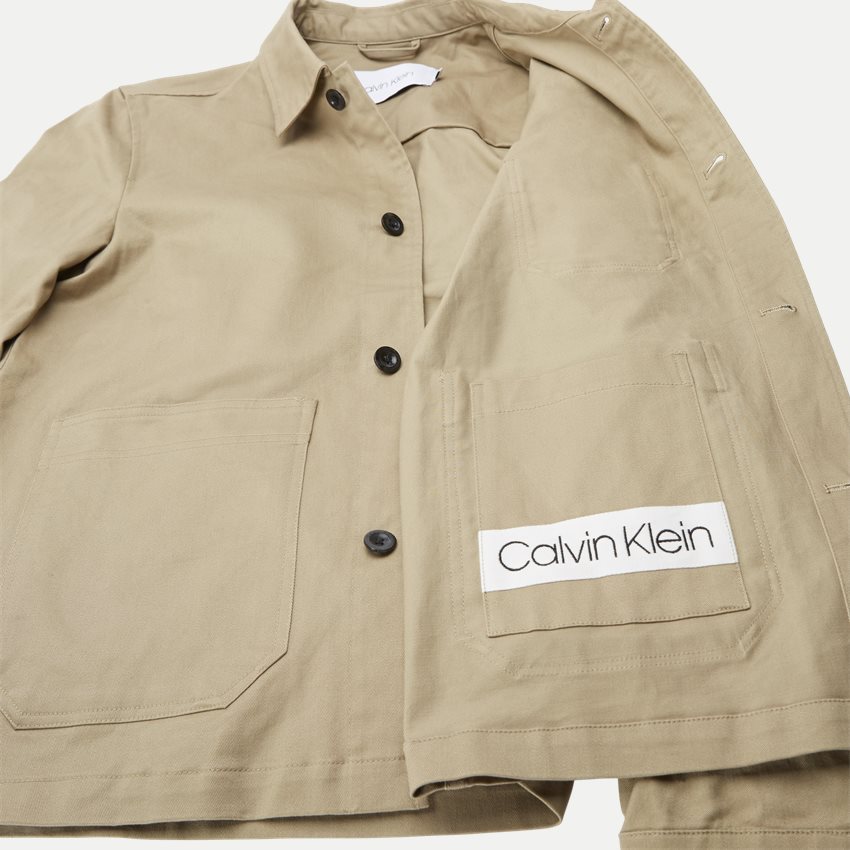 Calvin Klein Shirts K10K103719 COTTON WORK WEAR KHAKI