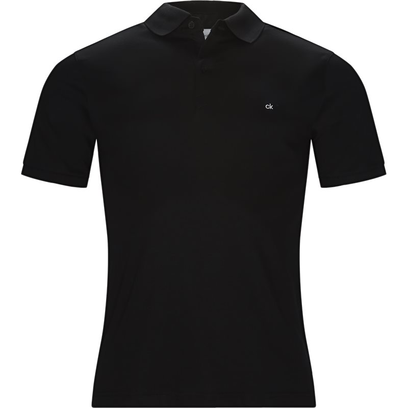 Calvin Klein Regular fit K10K103378 CHEST LOGO POLO T-shirts Sort Billede af Calvin Klein Regular fit K10K103378 CHEST LOGO POLO T-shirts Sort