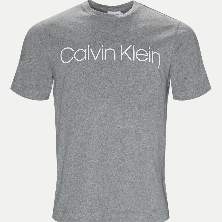 Calvin Klein T-shirts K10K103078 COTTON FRONT LOGO TEE GRÅ