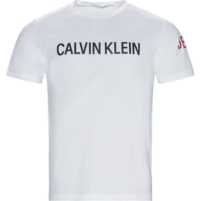 CALVIN KLEIN JEANS J30J311463 INSTIT LOGO SLEEVE REG SS T-shirts Hvid Billede af CALVIN KLEIN JEANS J30J311463 INSTIT LOGO SLEEVE REG SS T-shirts Hvid