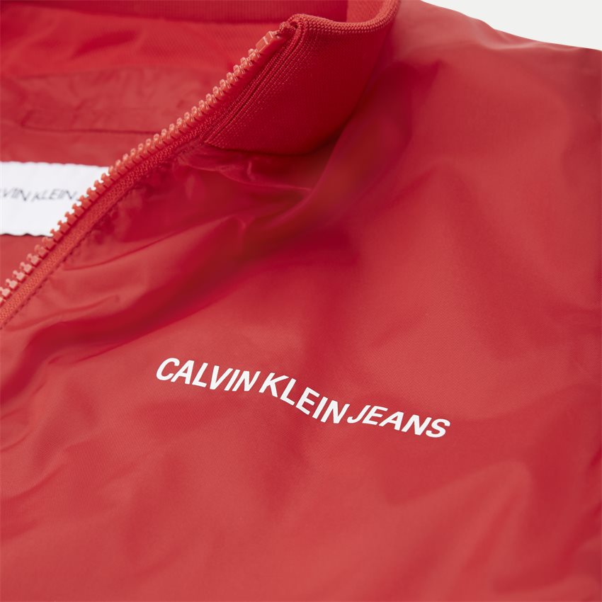 Calvin Klein Jeans Jakker J30J311446 SIDE LOGO TRUCK JACKET RØD