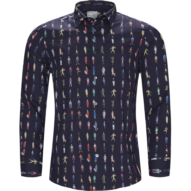 Paul Smith Main Slim 800P A00246 Skjorter Navy Billede af Paul Smith Main Slim 800P A00246 Skjorter Navy