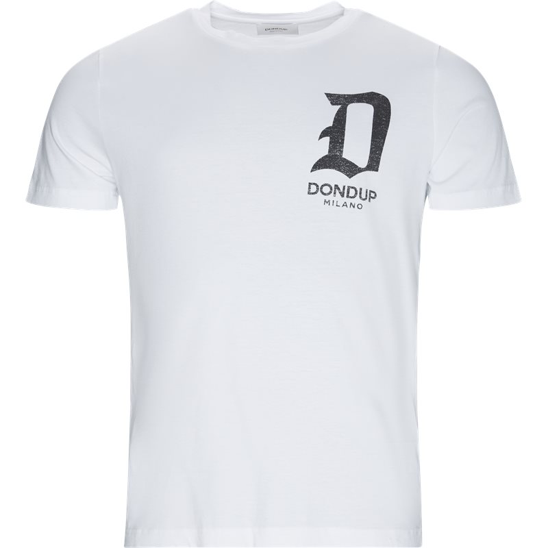 Dondup Regular fit US198 JF234 V61 T-shirts White Billede af Dondup Regular fit US198 JF234 V61 T-shirts White