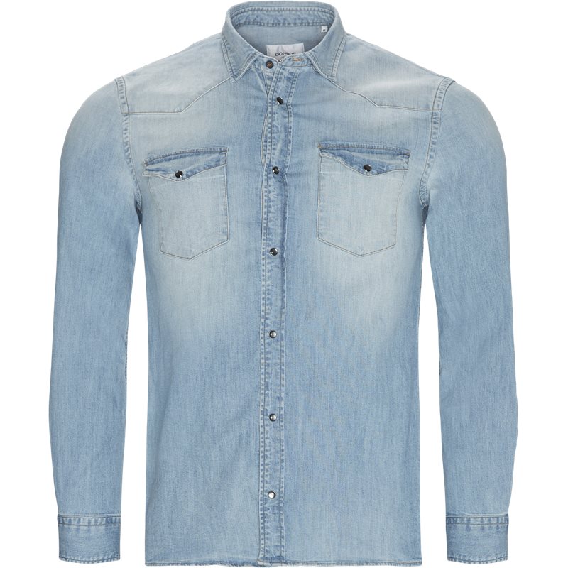 Dondup Slim UC173 DS237 R39 Skjorter Denim Billede af Dondup Slim UC173 DS237 R39 Skjorter Denim