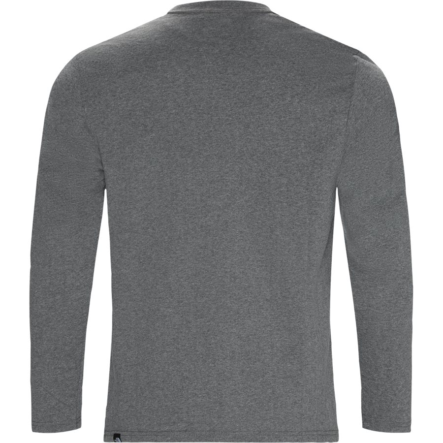 FINE LS - Fine LS Langærmet T-shirt - T-shirts - Regular - GRÅ - 2