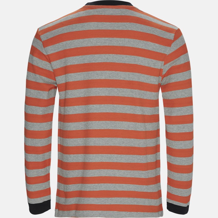 Pleasures Sweatshirts PARADE WAFFLE KNIT ORANGE/GREY