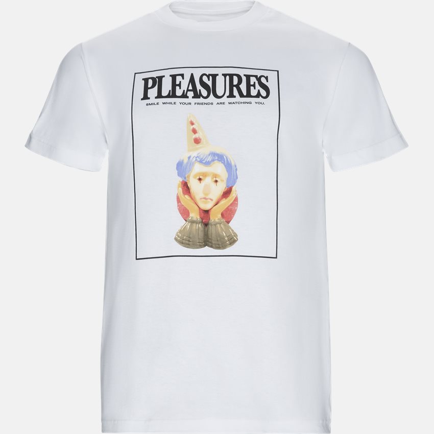 Pleasures T-shirts SMILE TEE HVID