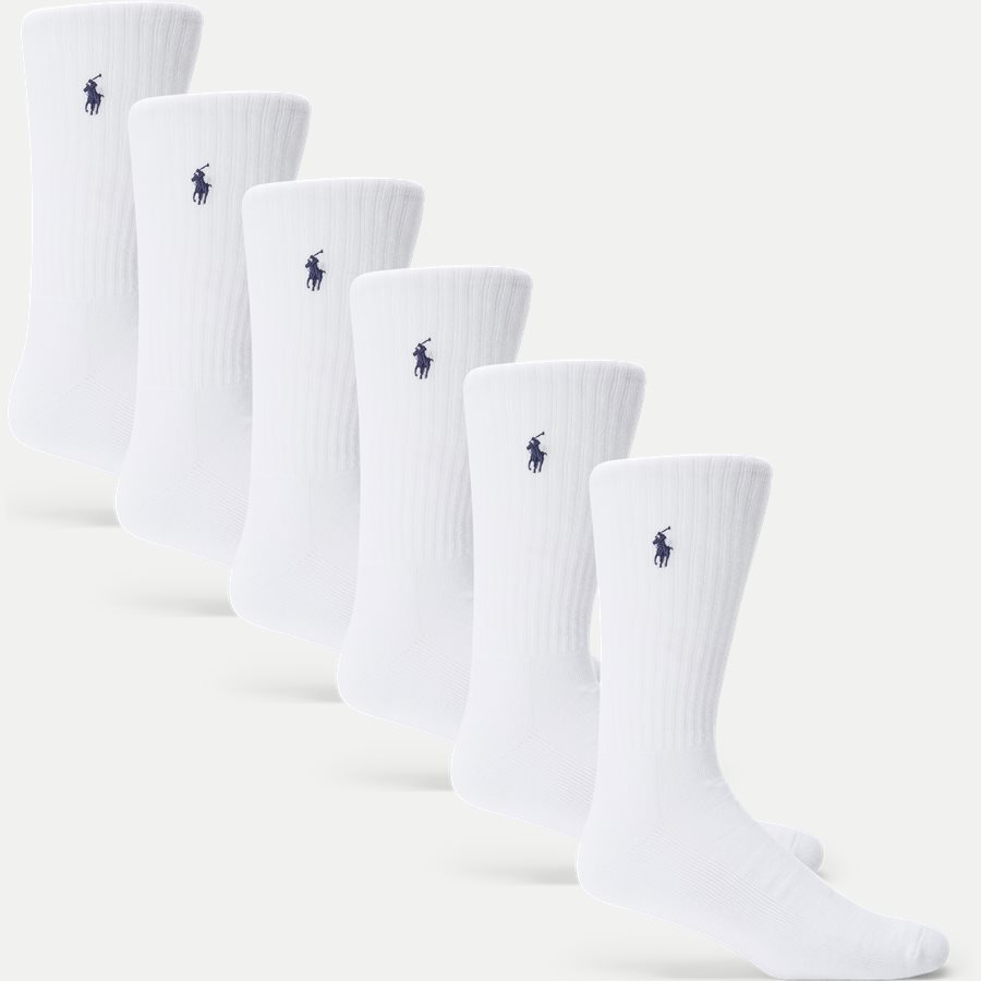 449693059/449723763 - 6-Pack Classic Sport Socks - Strømper - HVID - 1