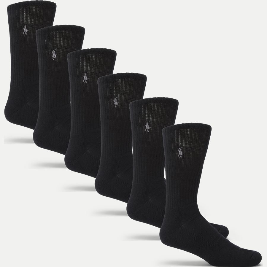 449693059/449723763 - 6-Pack Classic Sport Socks - Strømper - SORT - 1