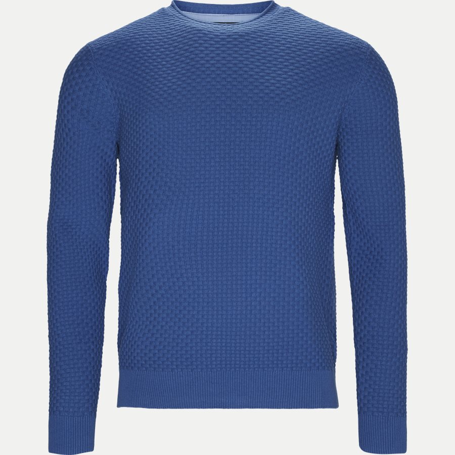 8001-8811 - Crew Neck Strik - Strik - Regular - BLÅ - 1