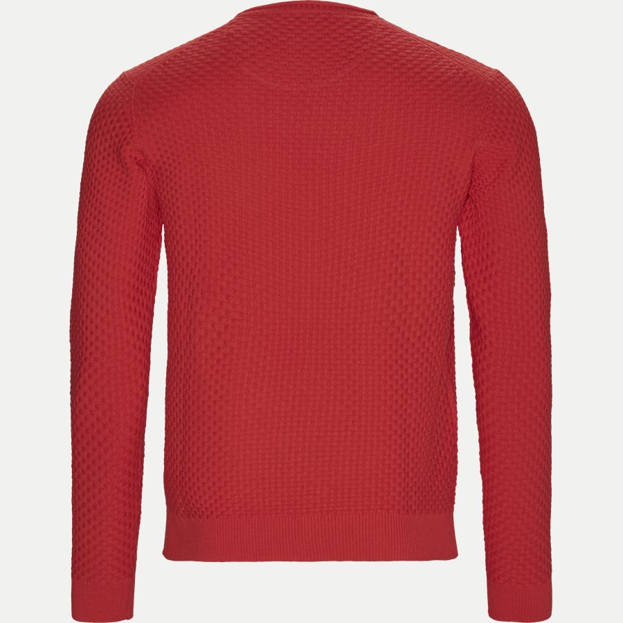 8001-8811 - Crew Neck Strik - Strik - Regular - RØD - 2