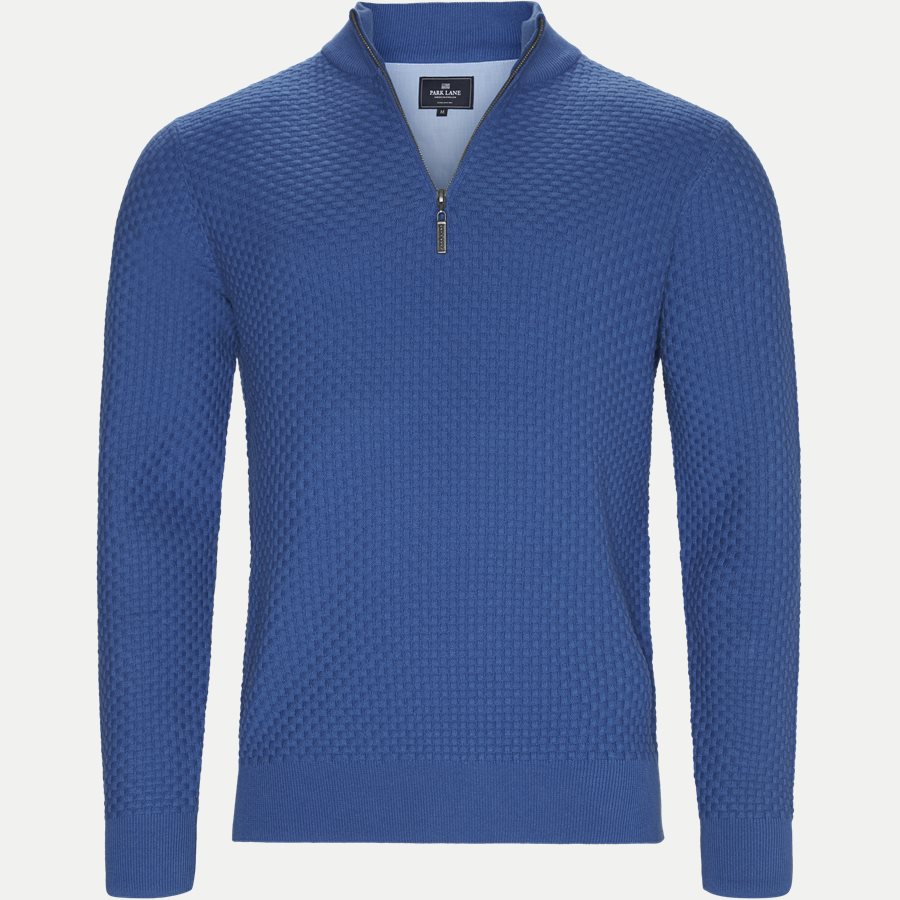 8000-8811 - Half Zip Strik - Strik - Regular - BLÅ - 1
