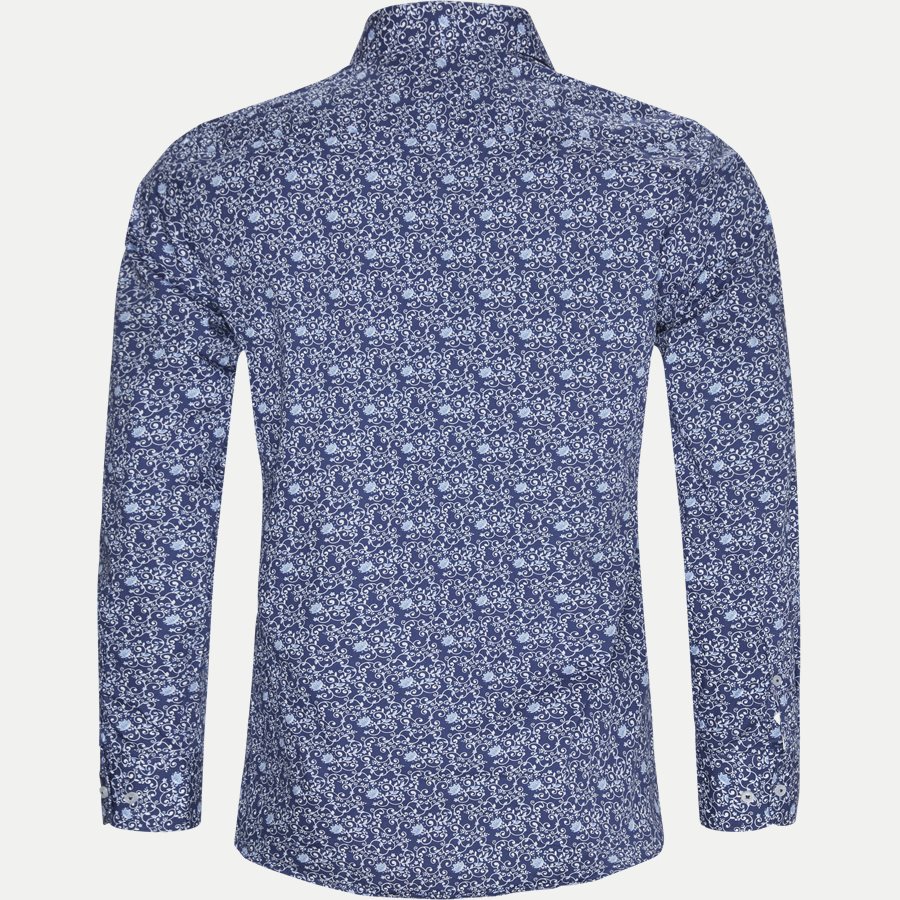 8031-8811 - Blomstret Skjorte - Skjorter - Slim - BLÅ - 2