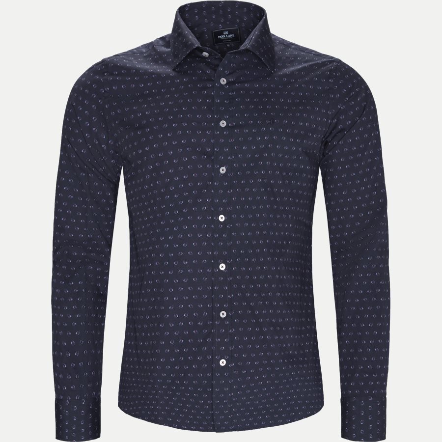 8033-8811 - Mønstret Skjorte - Skjorter - Slim - NAVY - 1