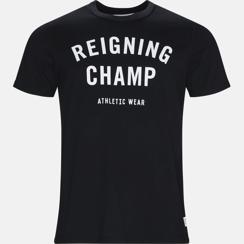 Reigning Champ T-shirts GYM LOGO RC-1125 SORT/HVID