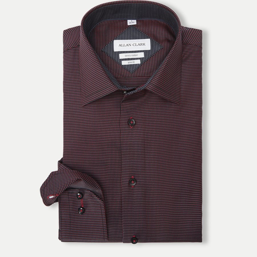 ABALO - Abalo Skjorte - Skjorter - RED - 1