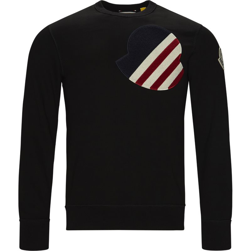 GENIUS MONCLER Regular fit 80449 00 80985 Strik Sort Billede af GENIUS MONCLER Regular fit 80449 00 80985 Strik Sort