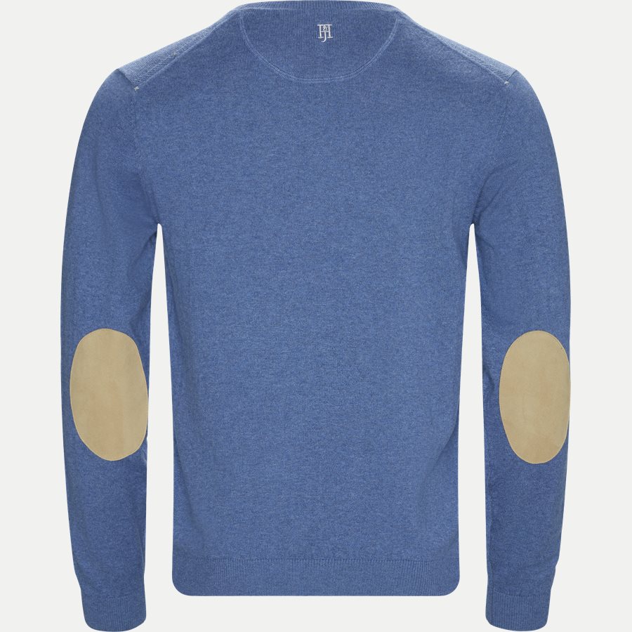 04626 CREWNECK CASHM BLEND SWEATER - Crewneck Cashmere Blend Sweater - Strik - Regular - BLÅ - 2