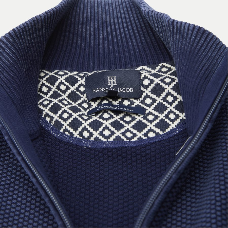 04629 FULL ZIP VINTAGE CARDIGAN - Full Zip Vintage Cardigan - Strik - Regular - NAVY - 3
