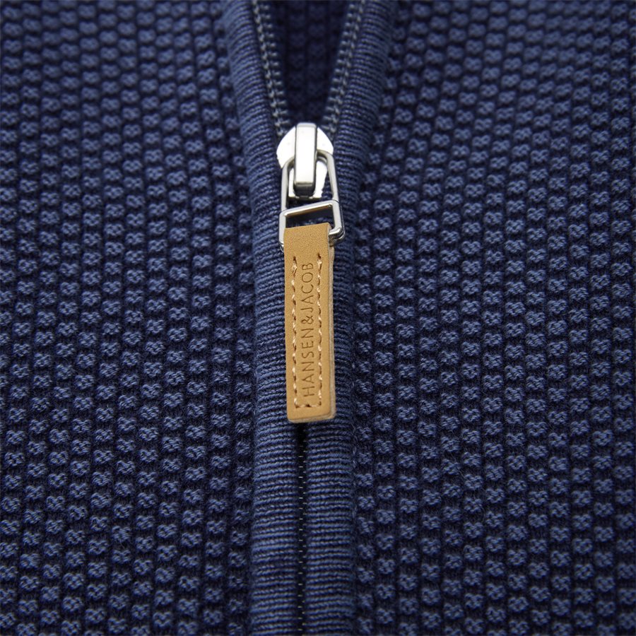 04629 FULL ZIP VINTAGE CARDIGAN - Full Zip Vintage Cardigan - Strik - Regular - NAVY - 4