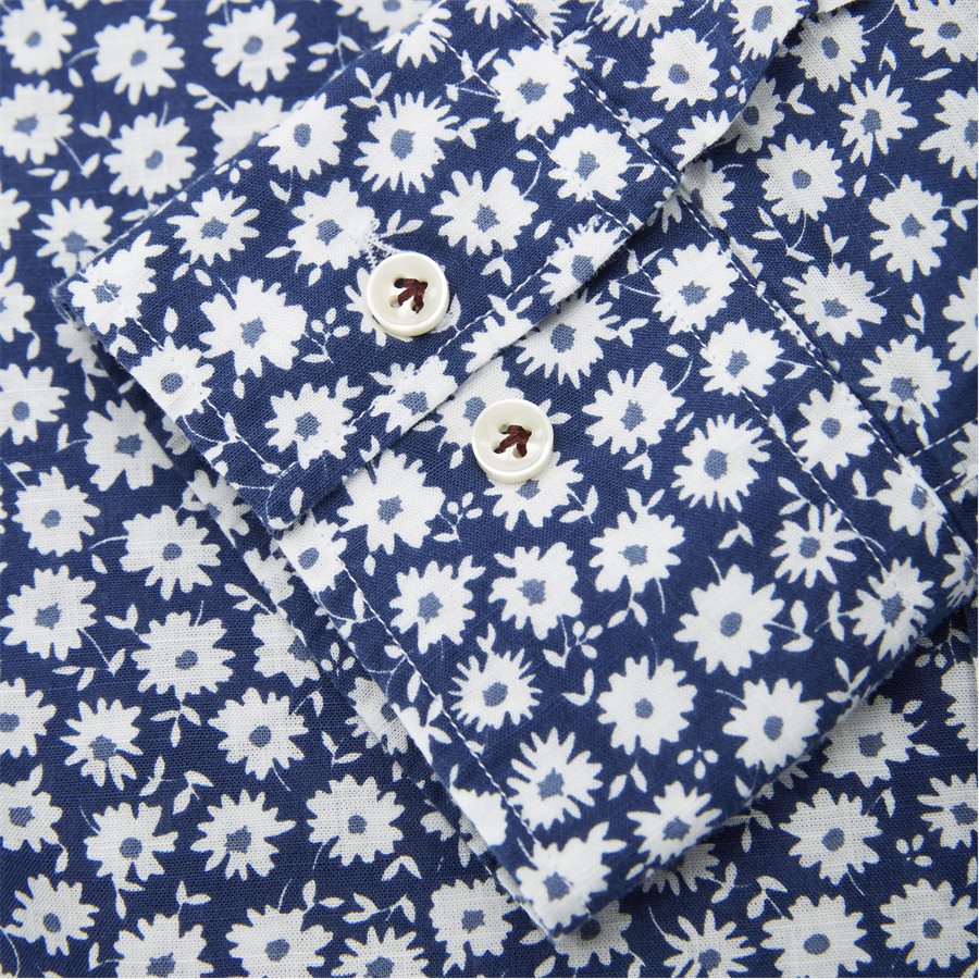 04662 SHIRT, BLUE FLOWER - Shirt Blue Flower - Skjorter - Casual fit - LYSBLÅ - 6