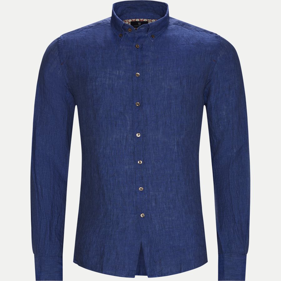 04638 SHIRT, LINEN DELAVE - Shirt Linen Delave - Skjorter - Casual fit - BLÅ - 1