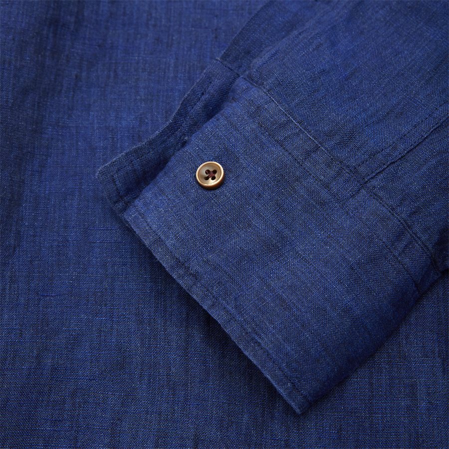 04638 SHIRT, LINEN DELAVE - Shirt Linen Delave - Skjorter - Casual fit - BLÅ - 4