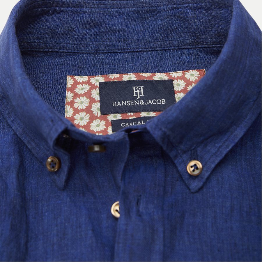 04638 SHIRT, LINEN DELAVE - Shirt Linen Delave - Skjorter - Casual fit - BLÅ - 5
