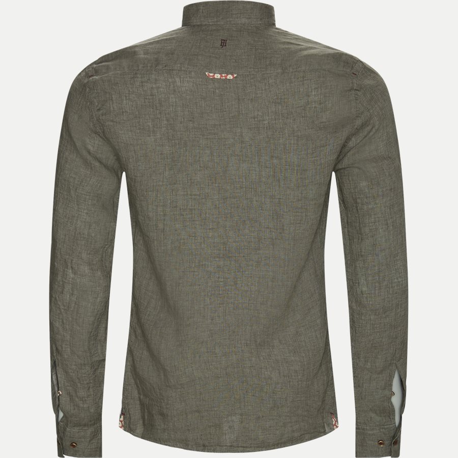 04638 SHIRT, LINEN DELAVE - Shirt Linen Delave - Skjorter - Casual fit - GRØN - 2