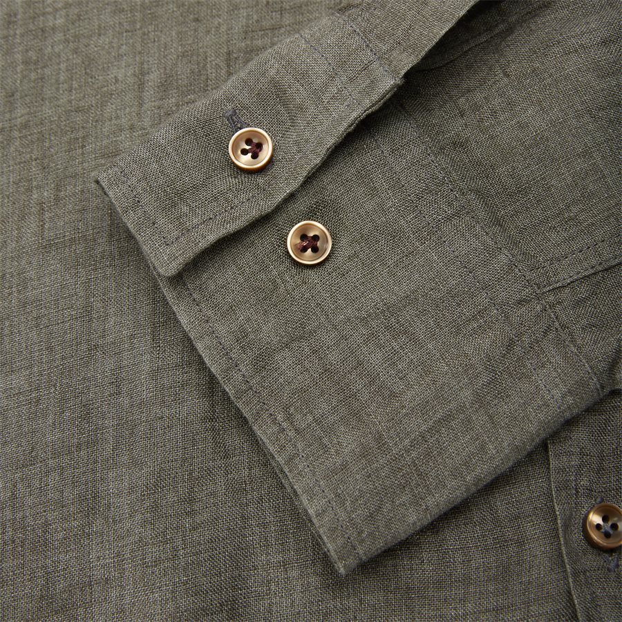 04638 SHIRT, LINEN DELAVE - Shirt Linen Delave - Skjorter - Casual fit - GRØN - 4