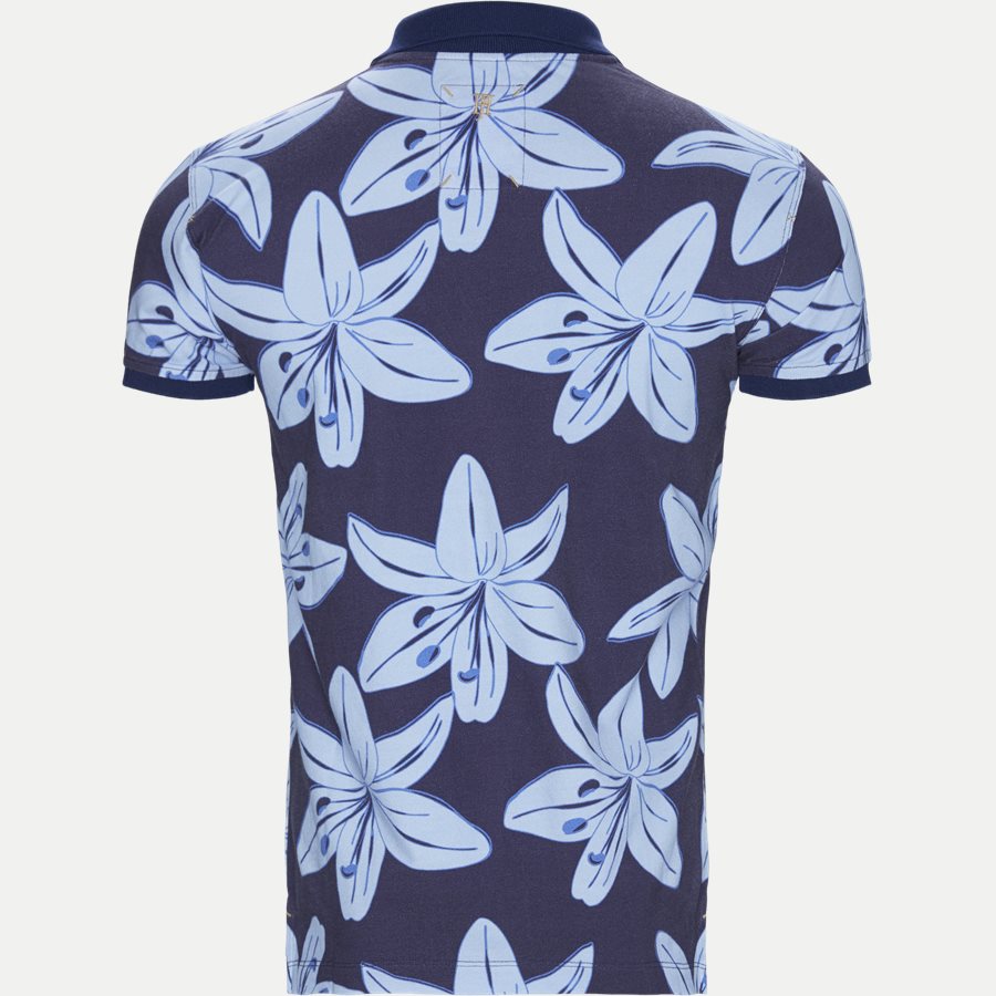 04686 BIG FLOWER POLO - Big Flower Polo T-shirt - T-shirts - Regular - NAVY - 2