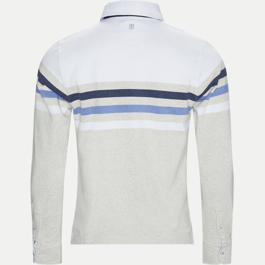 04677 CHEST STRIPE RUGGER - Chest Stripe Rugger Langærmet Polo T-shirt - T-shirts - Modern fit - HVID - 2
